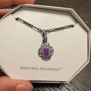 Exquisite Purple Pendant Necklace